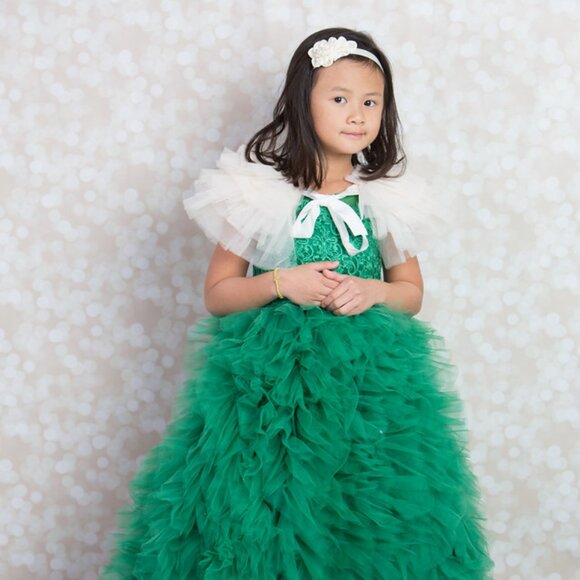 Cream Tulle Cape - Picture 1 of 1